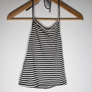 Brandy Melville Striped Halter Crop Tank Top